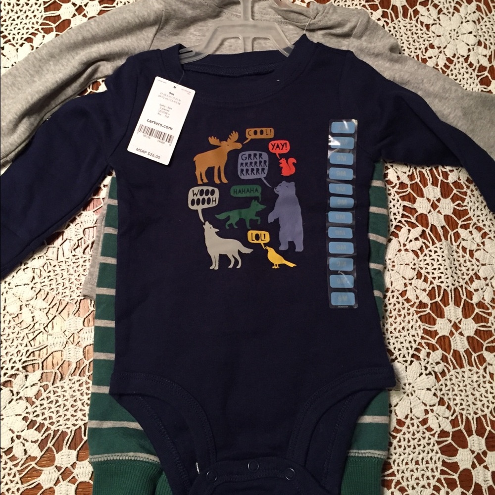 NWT Carter’s Three Piece Set Sz 9mo